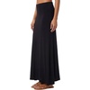 image:imageLYANER Womens Casual High Waist Solid Flare Long Maxi SkirtBlack
