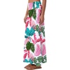 image:imageLYANER Womens Casual High Waist Solid Flare Long Maxi SkirtTropical Multicolored