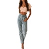 image:imageLYANER Womens Cute Ruffle Puff Short Sleeve Tie Back Crop Top Off The Shoulder Cropped BlouseKhaki