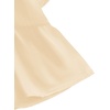 image:imageLYANER Womens Floral Print V Neck Tie Knot Ruffle Hem Short Sleeve Blouse Peplum TopBeige