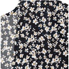 image:imageLYANER Womens Floral Print V Neck Tie Knot Ruffle Hem Short Sleeve Blouse Peplum TopBlack Printed