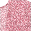 image:imageLYANER Womens Floral Print V Neck Tie Knot Ruffle Hem Short Sleeve Blouse Peplum TopDark Pink Printed