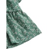 image:imageLYANER Womens Floral Print V Neck Tie Knot Ruffle Hem Short Sleeve Blouse Peplum TopGreen Floral