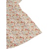 image:imageLYANER Womens Floral Print V Neck Tie Knot Ruffle Hem Short Sleeve Blouse Peplum TopPink Printed