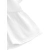 image:imageLYANER Womens Floral Print V Neck Tie Knot Ruffle Hem Short Sleeve Blouse Peplum TopWhite