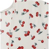 image:imageLYANER Womens Floral Print V Neck Tie Knot Ruffle Hem Short Sleeve Blouse Peplum TopWhite Printed