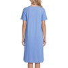 image:imageLYANER Womens Lace Trim Round Neck Short Sleeve Ruffle A Line Casual Midi NightdressAzure