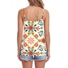 image:imageLYANER Womens Loose Square Neck Spaghetti Straps Slit Side Camisole Tank Cami TopChampagne
