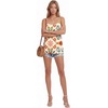 image:imageLYANER Womens Loose Square Neck Spaghetti Straps Slit Side Camisole Tank Cami TopChampagne