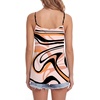 image:imageLYANER Womens Loose Square Neck Spaghetti Straps Slit Side Camisole Tank Cami TopCoral Pink