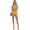 image:imageLYANER Womens Loose Square Neck Spaghetti Straps Slit Side Camisole Tank Cami TopGinger