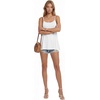 image:imageLYANER Womens Loose Square Neck Spaghetti Straps Slit Side Camisole Tank Cami TopWhite