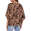image:imageLYANER Womens Off Shoulder Tops Oversized Batwing Sleeve Loose Blouses Casual Tunic ShirtZebra Print Pink