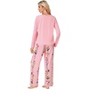 image:imageLYANER Womens Pajama Sets Long Sleeve Top and Floral Pants Pjs 2 Piece Sleepwear with PocketsPink