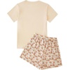 image:imageLYANER Womens Pajamas Set Summer Pjs Short Sleeve Tee and Shorts Sleepwear with PocketsApricot Bear