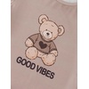 image:imageLYANER Womens Pajamas Set Summer Pjs Short Sleeve Tee and Shorts Sleepwear with PocketsBrown Bear