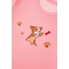 image:imageLYANER Womens Pajamas Set Summer Pjs Short Sleeve Tee and Shorts Sleepwear with PocketsCoral Puppy