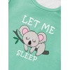 image:imageLYANER Womens Pajamas Set Summer Pjs Short Sleeve Tee and Shorts Sleepwear with PocketsKhaki Koala