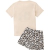image:imageLYANER Womens Pajamas Set Summer Pjs Short Sleeve Tee and Shorts Sleepwear with PocketsReopard Print Rabbit
