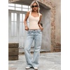 image:imageLYANER Womens Ribbed Tank Top Sexy Scoop Neck Slim Fitted Basic Sleeveless Shirt TopsBeige