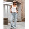 image:imageLYANER Womens Ribbed Tank Top Sexy Scoop Neck Slim Fitted Basic Sleeveless Shirt TopsWhite