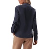 image:imageLYANER Womens Ruffle Front Blouse Collar Neck Button Down Long Sleeve Ruffled Shirt Dressy Work TopDark Blue