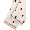 image:imageLYANER Womens Satin Pajamas Set 7pcs Silky Sleepwear Loungewear Cami Shorts and Button Down Long Sleeve Pjs SetPolka Dots Beige