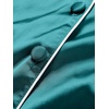 image:imageLYANER Womens Satin Pajamas Set 7pcs Silky Sleepwear Loungewear Cami Shorts and Button Down Long Sleeve Pjs SetTeal
