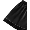 image:imageLYANER Womens Satin Pajamas Set Short Sleeve Button Shirt Silky Sleepwear With Shorts Set PJBlack