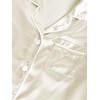 image:imageLYANER Womens Satin Pajamas Sets Short Sleeve Button Shirt Silky Sleepwear With Shorts PJsBeige