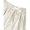 image:imageLYANER Womens Satin Pajamas Sets Short Sleeve Button Shirt Silky Sleepwear With Shorts PJsBeige
