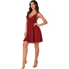 image:imageLYANER Womens Sexy Sleepwear Lace Chemise Nightgowns Full Slip Babydoll NightdressBurgundy