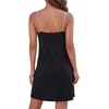 image:imageLYANER Womens Spaghetti Strap Sleeveless Pleated Ruffle A Line Casual Mini NightdressBlack