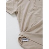 image:imageLYANER Womens V Neck Summer Casual Work Top Ribbed Knit Collared Shirt Short Sleeve BlouseKhaki