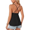 image:imageLYANER Womens Y2K Lace Babydoll Cami Top Sexy Going Out Tops Summer Gothic Camisole Peplum Tank TopsBlack