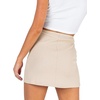 image:imageLYANER Womens Basic Ribbed Knit Stretchy Elastic Short Mini Pencil Bodycon SkirtOffwhite