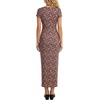 image:imageLYANER Womens Boho Floral Print Deep V Neck Short Sleeve Bodycon Cocktail Party Long DressRed