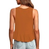 image:imageLYANER Womens Casual V Neck Ruffle Hem Babydoll Tank Top Sleeveless Flowy Peplum TopsCarmel