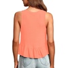 image:imageLYANER Womens Casual V Neck Ruffle Hem Babydoll Tank Top Sleeveless Flowy Peplum TopsCoral Pink
