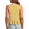 image:imageLYANER Womens Casual V Neck Ruffle Hem Babydoll Tank Top Sleeveless Flowy Peplum TopsGinger