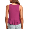 image:imageLYANER Womens Casual V Neck Ruffle Hem Babydoll Tank Top Sleeveless Flowy Peplum TopsRose