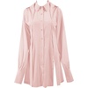 image:imageLYANER Womens Collar V Neck Blouse Long Sleeve Button Down Split Hem Long Shirt TopPink