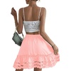 image:imageLYANER Womens Elastic Waist Self Tie Pullover Scallop Hem Pleated Casual Mini SkirtLight Pink