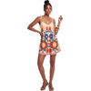 image:imageLYANER Womens Floral Tie Shoulder V Neck Backless Wide Leg Boho Vacation Romper JumpsuitsBeige
