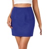 image:imageLYANER Womens High Waist Slim Fit Zipper Basic Short Bodycon Pencil Mini SkirtRoyal Blue