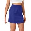 image:imageLYANER Womens High Waist Slim Fit Zipper Basic Short Bodycon Pencil Mini SkirtRoyal Blue