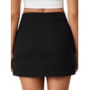 image:imageLYANER Womens High Waist Stretchy Casual Bodycon Summer Mini Skirt with Flap PocketsBlack