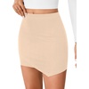 image:imageLYANER Womens High Waisted Bodycon Mini Skirt Casual High Waist Pencil Skirts with Tulip HemChampagne