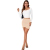 image:imageLYANER Womens High Waisted Bodycon Mini Skirt Casual High Waist Pencil Skirts with Tulip HemChampagne