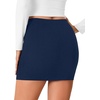 image:imageLYANER Womens High Waisted Bodycon Mini Skirt Casual High Waist Pencil Skirts with Tulip HemNavy Blue